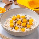 Terci din cereale integrale cu dovleac caramelizat