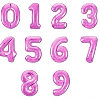Balon cifra roz (1 metru)