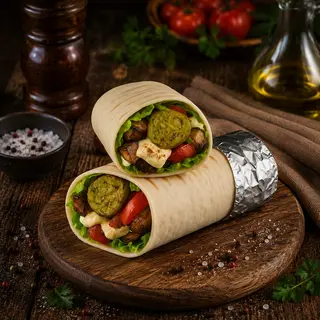 Kebab cu falafel