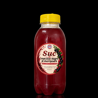 Suc din coacăză neagră și merișoare 0,4l
