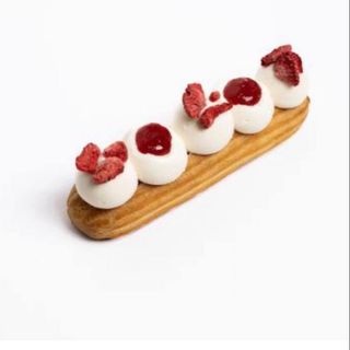 Eclair capșună cu cocos