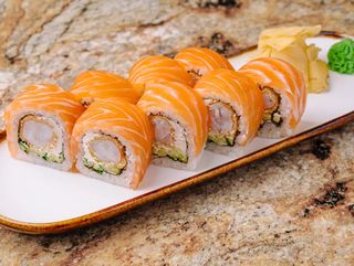 Philadelphia cu creveti tempura 8 buc