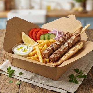Combo souvlaki pui/porc
