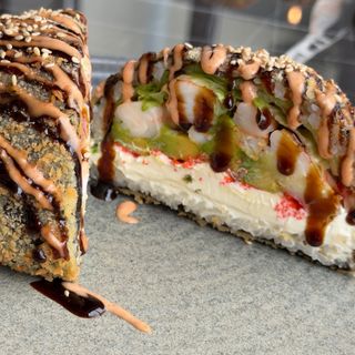 Sushi burger-creveți
