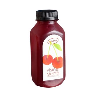 Compot de vișină și mentă