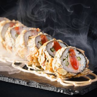 Almond Salmon Tempura