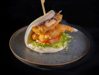 Triple Prawn Bao Bun