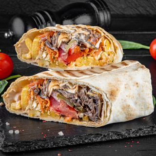 Fahita cu carne de vită tăiată în fâșii