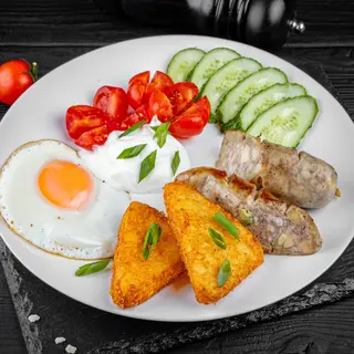 Sausage & Hash Brown Breakfast