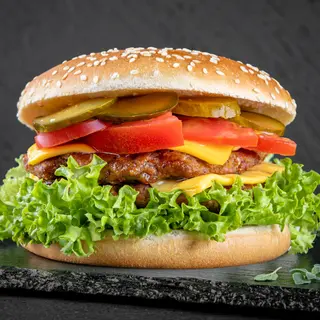 Double Cheeseburger cu vită