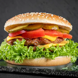 Double Cheeseburger cu pui