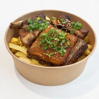 Japanese BBQ Pork Rib on French Fries