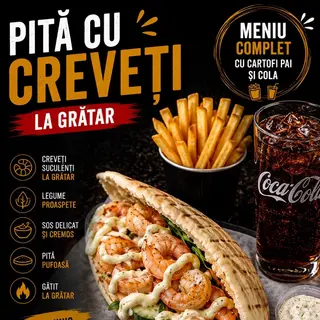 Meniu Pită cu creveți