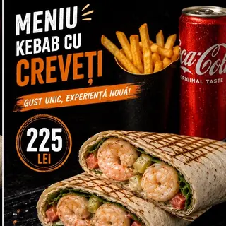 Meniu kebab cu creveți