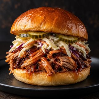 Pulled Pork BBQ burger
