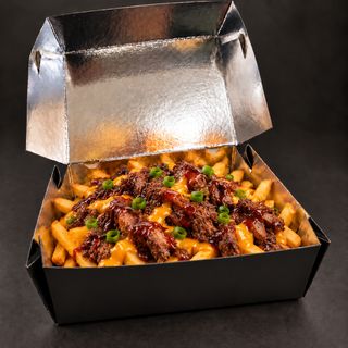 BBQ beef & Cheddar Loaded Fries
