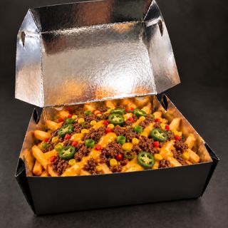 Mexican Beef &Cheddar Loaded Fries