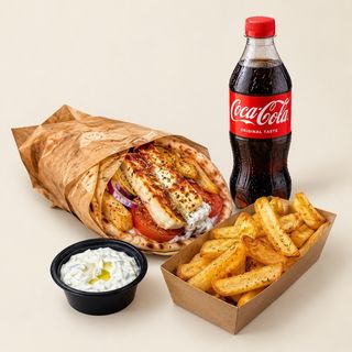 Combo Gyros cu pui si  Halloumi
