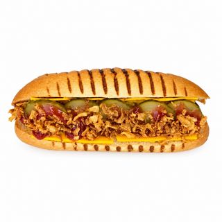 Cheddar Burger Dog