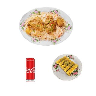 Birjan sa piletinom 500gr + Soft drink+ Baklawa