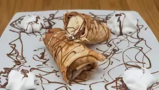 Palačinka sa Nutellom, plazmom i šlagom