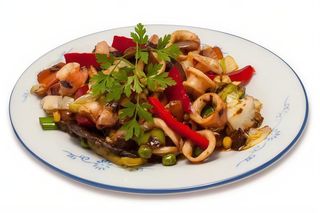 Pržene lignje na kineski način 400 gr