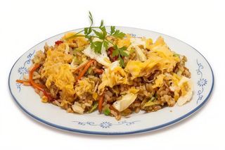 Prženi pirinač sa jajetom 400 gr