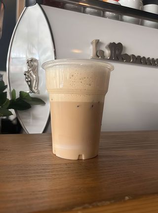 Ice coffee late