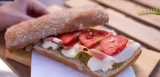 Salmon healthy sandwich