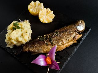 Pastrmka sa krompir salatom 400 gr