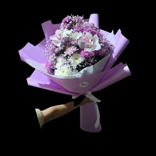 Buket mix cvijeca sa orhidejama