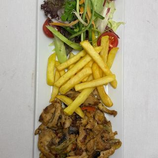 Pileća šnicla sa curry sosom 300 gr