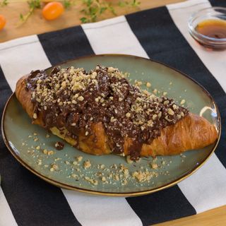 Croissant with chocolate