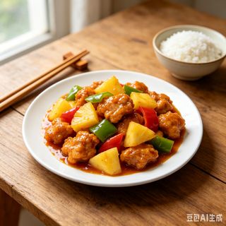 Slatko-kisela piletina sa ananasom (Sweet and sour pineaple chicken)