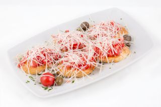 Bruschetta with cheese and tomato 200 gr