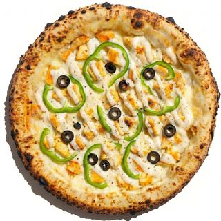 Chicken Alfredo Veggie Pizza