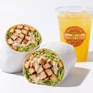 Chicken Caesar Tortilla + Cijeđena pomorandža