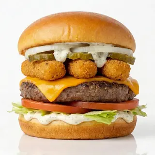 Mozzarella Sticks Burger