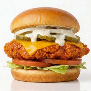Buffalo chicken burger 350gr