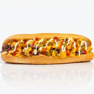 Spicy pepper cheese steak sendvič