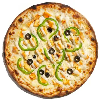 Chicken Alfredo Veggie Tanka Kora Pizza