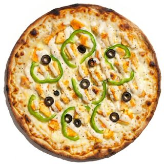 Chicken Alfredo Veggie Tanka Kora Pizza