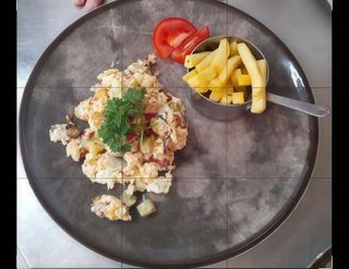 Scrambled eggs with vegetables 350 gr