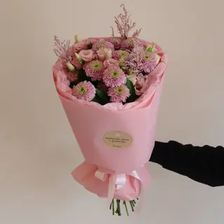 Bašta buket ( Hrizantema i Eustoma)