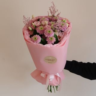 Bašta buket ( Hrizantema i Eustoma)