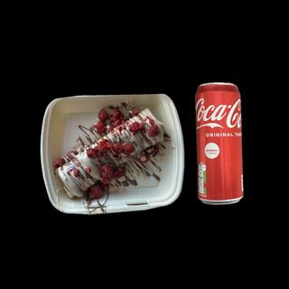 Sushi palacinka+coca cola