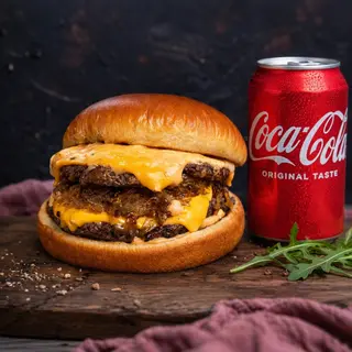The House Burger & Coca Cola