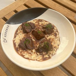 Beef Cheeks with Orzo