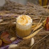 Pumpkin Spice Latte with Cheese Foam