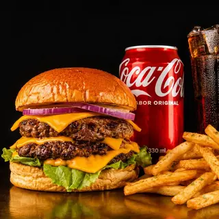 Classic Big Bite Burger + Seasoned Fries + Cola